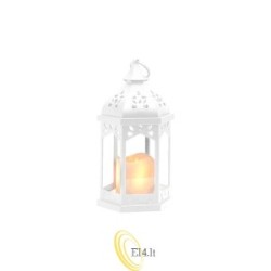 LED žibintas 29 cm 1800K 3xAAA liepsnos efektas baltas