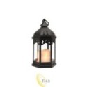 LED žibintas 29 cm 1800K 3xAAA liepsnos efektas juodas