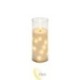 LED žvakė 5x15cm 2000K 2xAA liepsnos efektas permatoma