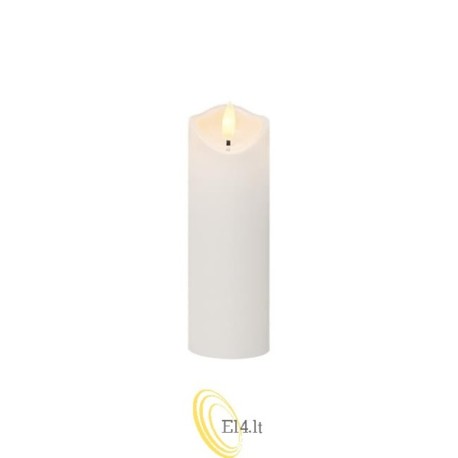 LED žvakė 5x18cm 2000K 2xAA liepsnos efektas balta