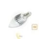 LED lemputė E14 šilta 5W 8SMD 5630 230V sidabrinė