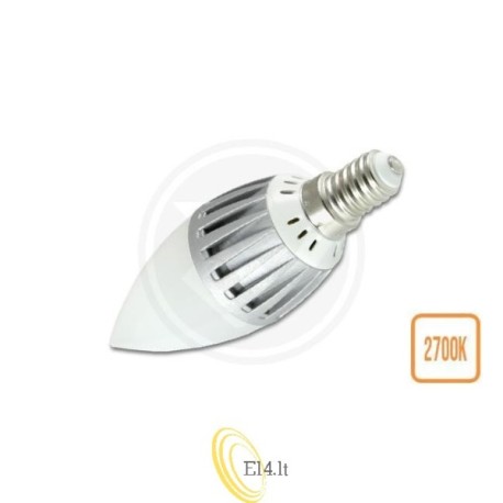LED lemputė E14 šilta 5W 8SMD 5630 230V sidabrinė