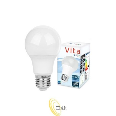 LED lemputė E27 A60 Vita 6200K 8W SMD 2835 230V
