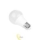 LED lemputė E27 su mikrobangų jutikliu A60 3000K 9W