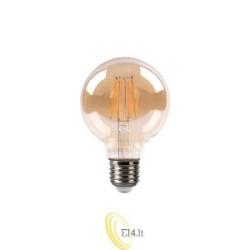 LED lempa E27 Filament 3-Dimm G80 2700K 6W Ambe