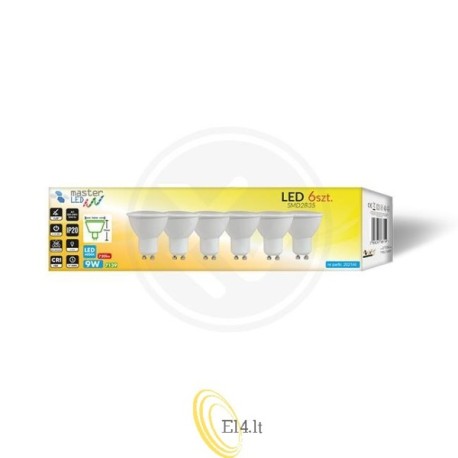 LED lemputė GU10 Vita 9W 4000K SMD 2835, 6 vnt.