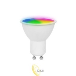 LED lemputė GU10 WIFI RGB+WW/CW 5W Tuya