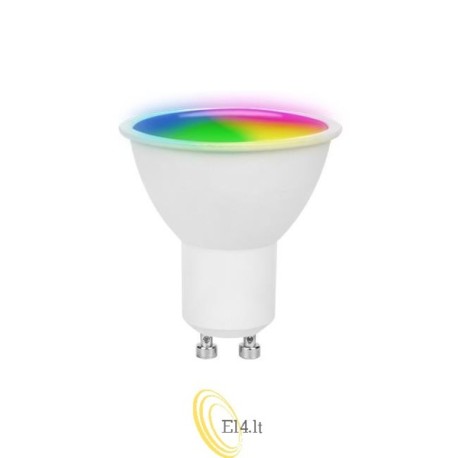 LED lemputė GU10 WIFI RGB+WW/CW 5W Tuya