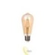 LED lempa E27 Filament 3-Dimm ST64 2700K 6W Ambe