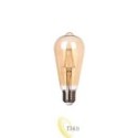 LED lempa E27 Filament 3-Dimm ST64 2700K 6W Ambe