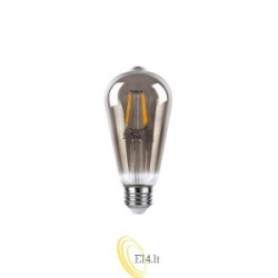 LED lempa E27 Filament 3-Dimm ST64 2700K 6W Smo.