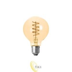 LED lemputė E27 Filament Dimm G80 2200K 4W gintarinė