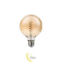 LED lemputė E27 Filament Dimm G95 2200K 4W gintarinė