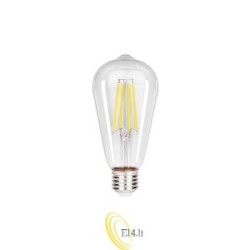 LED lemputė E27 Filament ST64 4000K 10W