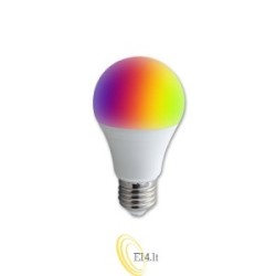 LED lemputė E27 WIFI A60 RGB+WW/CW 12W TUYA