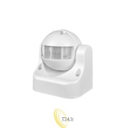 PIR judesio jutiklis 180° baltas IP44