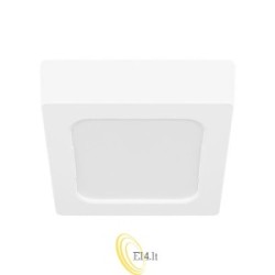 LED lubinis kvadratinis paviršinis panelis Bingo 6W 4000K