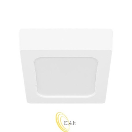 LED lubinis kvadratinis paviršinis panelis Bingo 6W 4000K