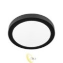 LED lubinis apvalus paviršinis panelis Bingo 24W 3CCT juodas