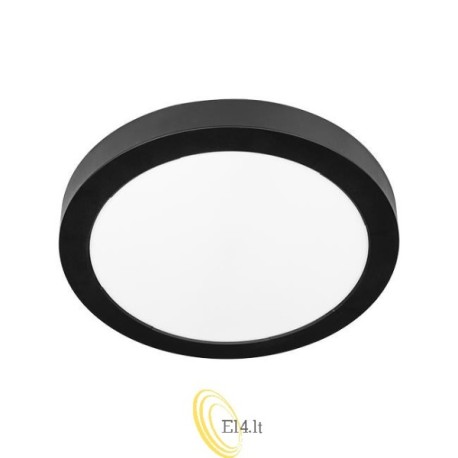 LED lubinis apvalus paviršinis panelis Bingo 24W 4000K juodas