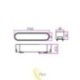 LED lempa Luxo 48V 6W 4000K Linea 90° juoda