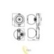 LED lempa Luxo 48V 10W 4000K Mars balta