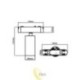 LED lempa Luxo 48V 12W 4000K Spot 36° juoda