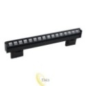 LED švieslentė 3 fazių bėgiui Sara 60cm 24W 4000K juoda