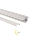 Luxo 48V bėgio profilis, įleidžiamas, 2 m, baltas