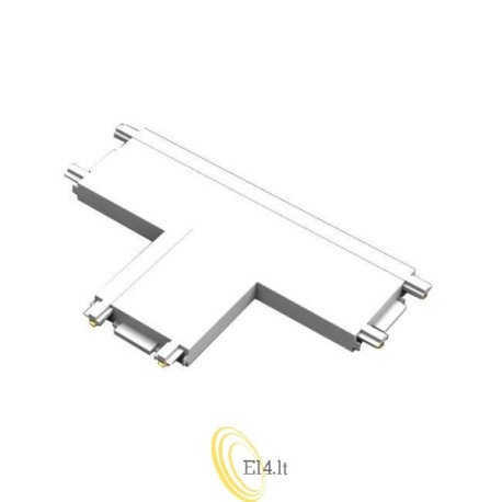 Luxo 48V bėgio paviršinio montavimo T tipo jungtis, balta