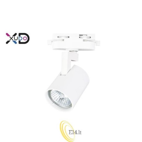 LED prožektorius 1 fazės bėgiui GU10 baltas
