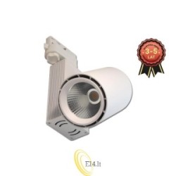 LED prožektorius 3 fazų bėgiui Oro 30W 3000K 24° baltas