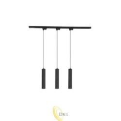 Vienfazis tracklight rinkinys GU10 Keon juodas x3 1m juodas