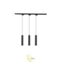 Vienfazis tracklight rinkinys GU10 Keon juodas x3 1m juodas
