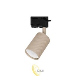 Bėginis prožektorius 1 fazės GU10 Lucerno 80 mm smėlio spalvos