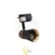 Bėginis prožektorius 1 fazės GU10 Silvio Gold 60 mm juodas