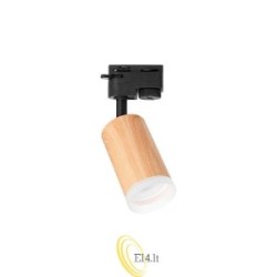 Reflektorius 1 fazės bėgiui GU10 Woody 55mm WD