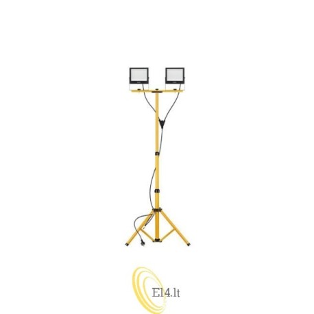 LED prožektorių rinkinys SMD Tiga2 su stovu 2x50W 4500K