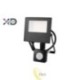 LED prožektorius SMD Mola 20W 4500K juodas PIR