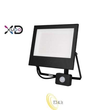 LED prožektorius SMD Mola 100W 4500K juodas PIR