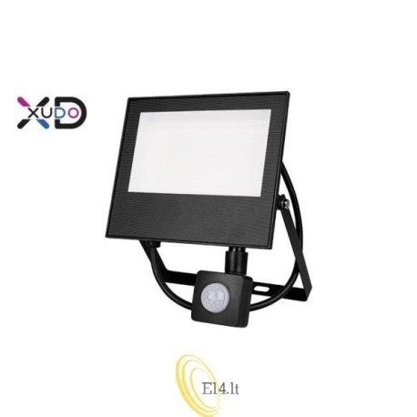 LED prožektorius SMD Mola 50W 4500K juodas PIR