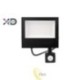 LED prožektorius SMD Mola 50W 4500K juodas PIR