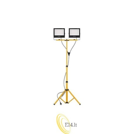 LED prožektorių rinkinys SMD Tiga su stovu 2x100W 4500K
