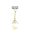 LED prožektorių rinkinys SMD Tiga su stovu 2x100W 4500K