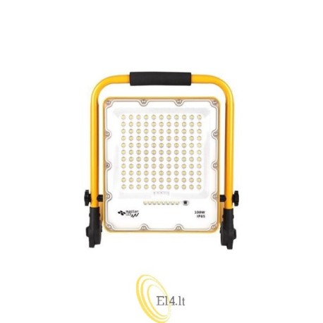LED prožektorius SMD Siga nešiojamas 100W 15AH