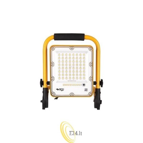 LED prožektorius SMD Siga nešiojamas 30W 5AH