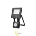 LED prožektorius SMD Tiga 10W 4500K juodas PIR