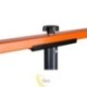 Stovas Classic prožektoriui 1,6 m oranžinis-pilkas
