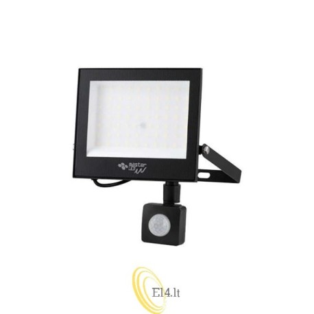 LED prožektorius SMD Tiga2 50W 4500K juodas PIR