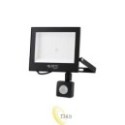 LED prožektorius SMD Tiga2 50W 4500K juodas PIR